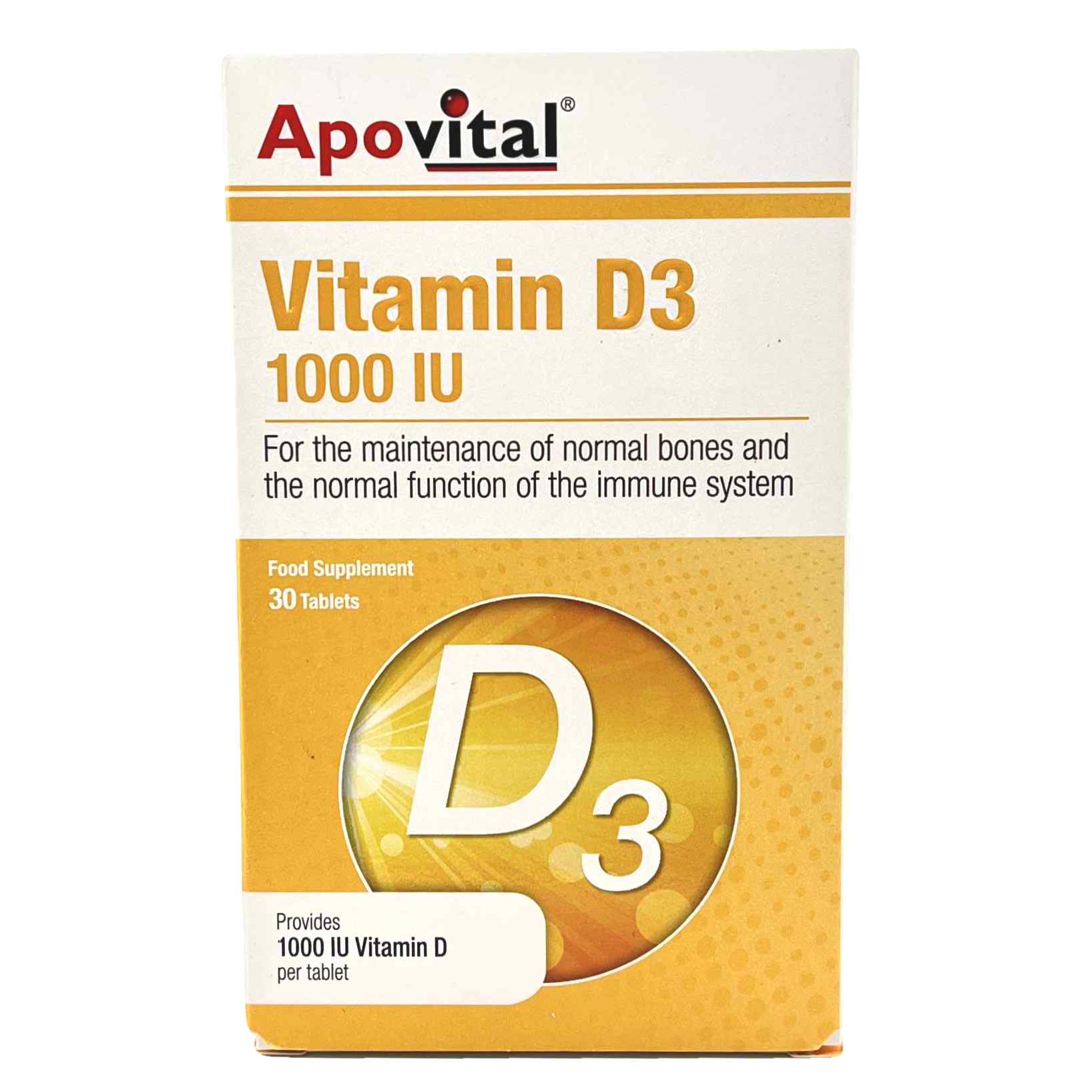 قرص نرم ویتامین د3 1000 آپوویتال Apovital Vitamin D3